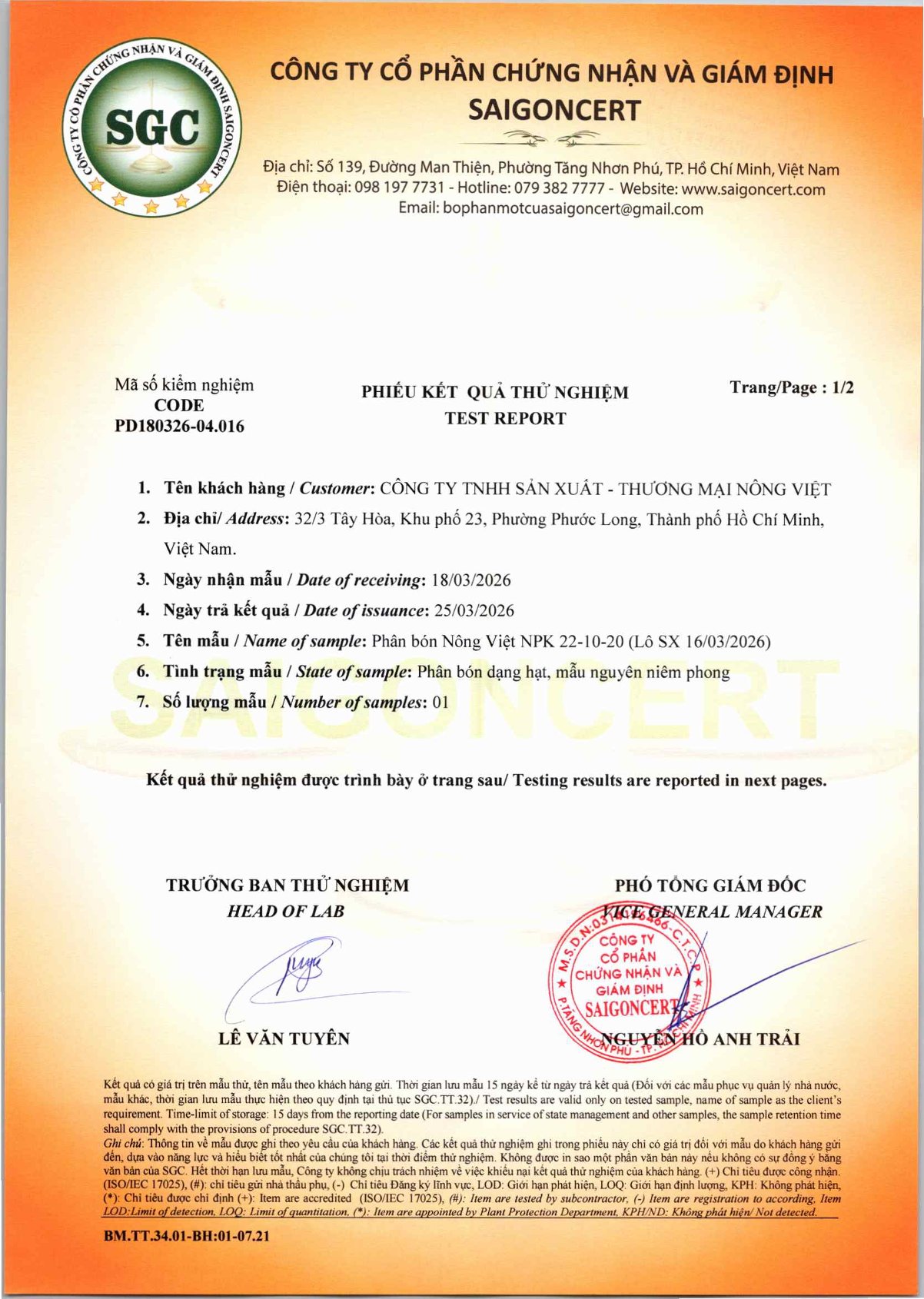1. KQPT NPK 22 10 20 0001